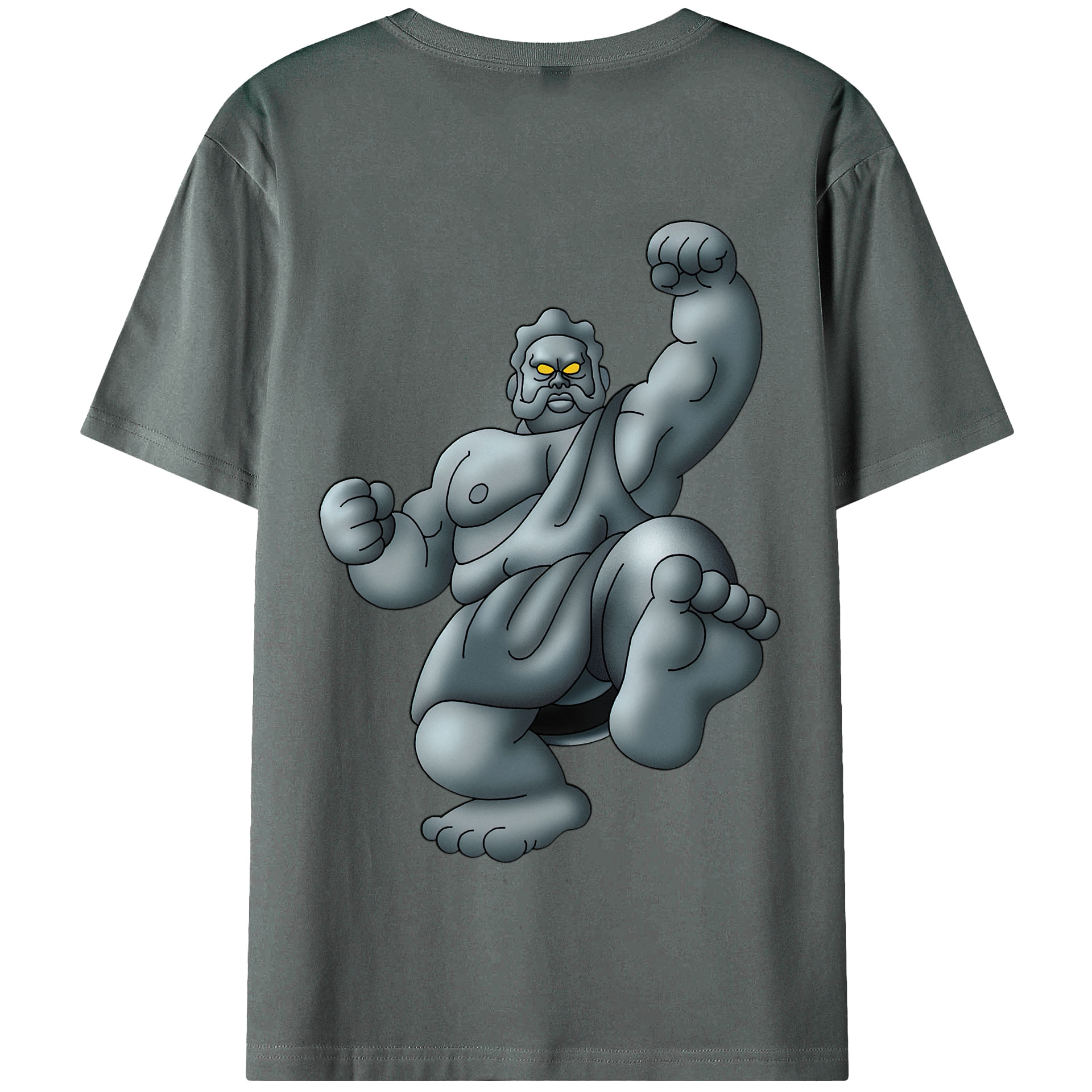 （画像用） ドラゴンクエスト Doragon Kuesuto Dragon Quest 綿100％半袖Tシャツ（背面プリント）